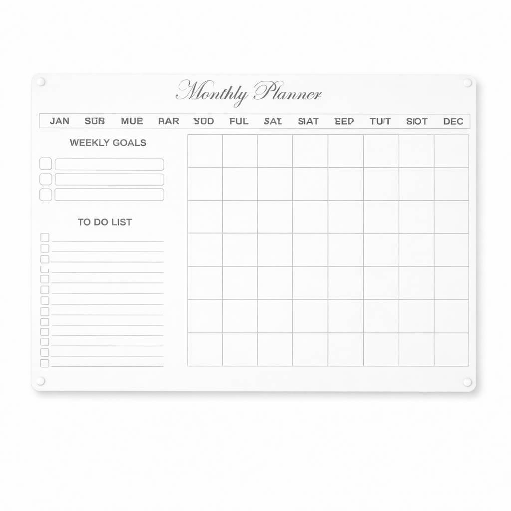 A3 Acrylic Weekly Planner