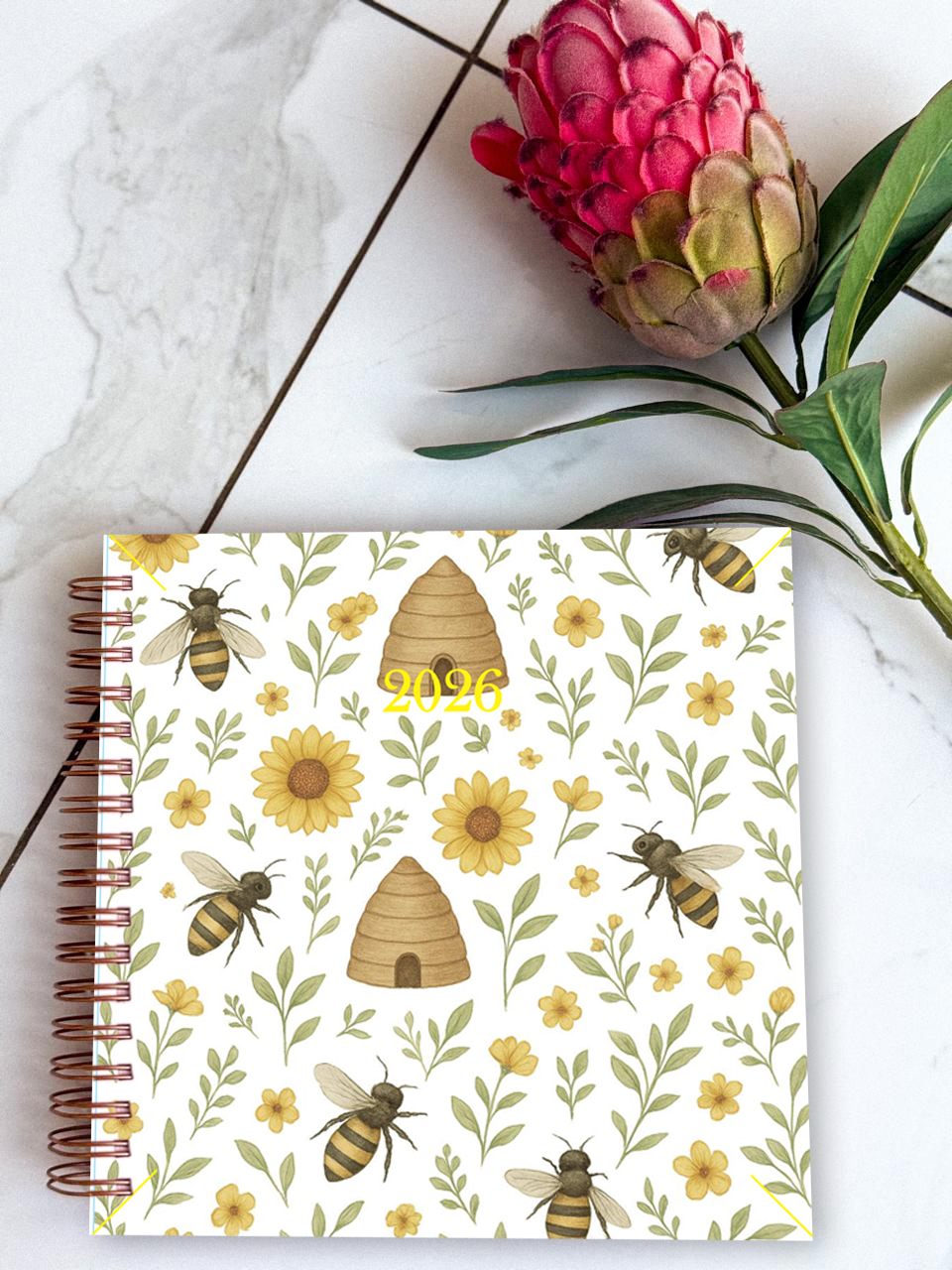 Elegant hardcover diary in one of 5 cover designs"