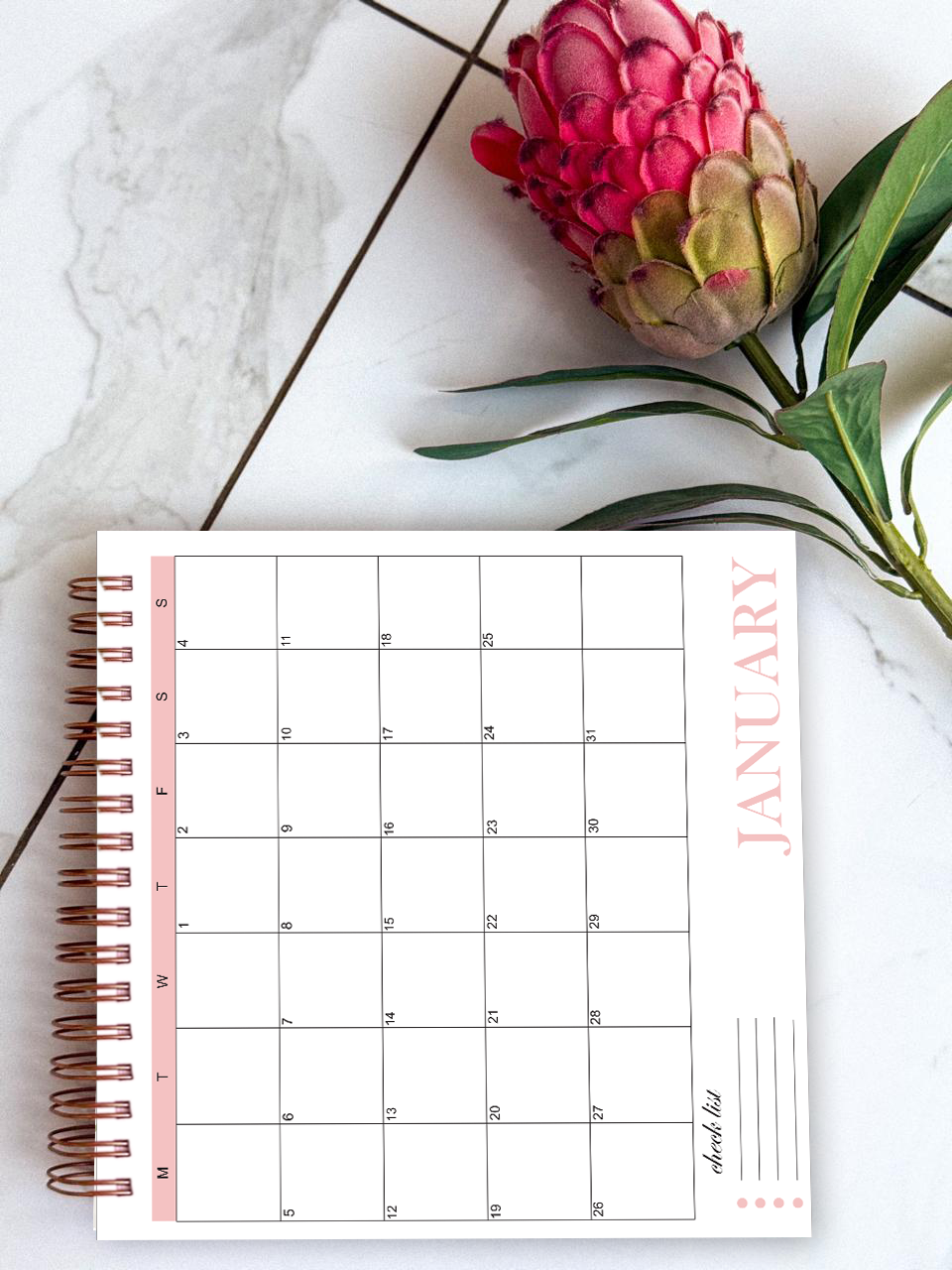 "Full color 2026 planner with monthly tab dividers"