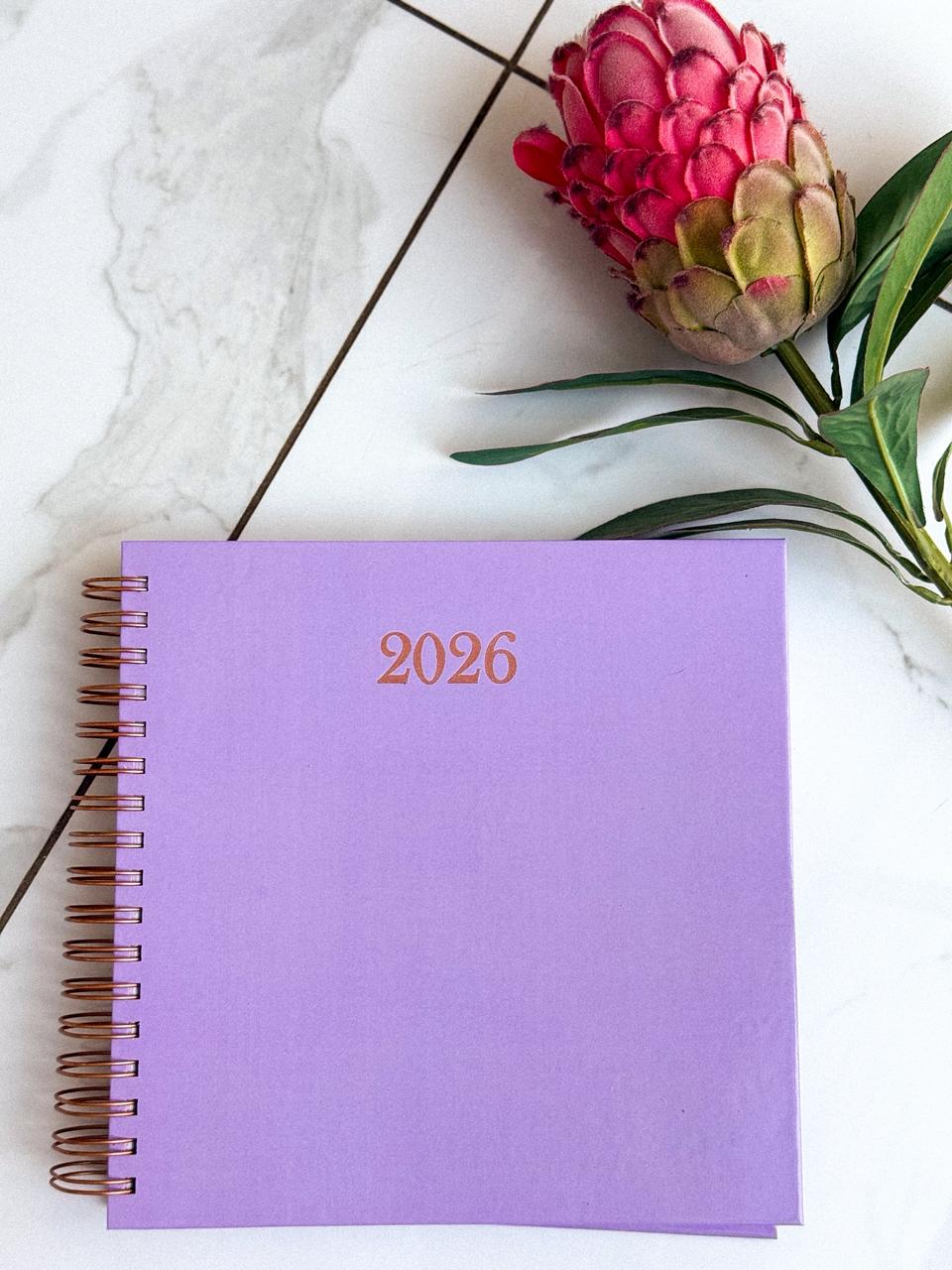 "Full color 2026 planner with monthly tab dividers"