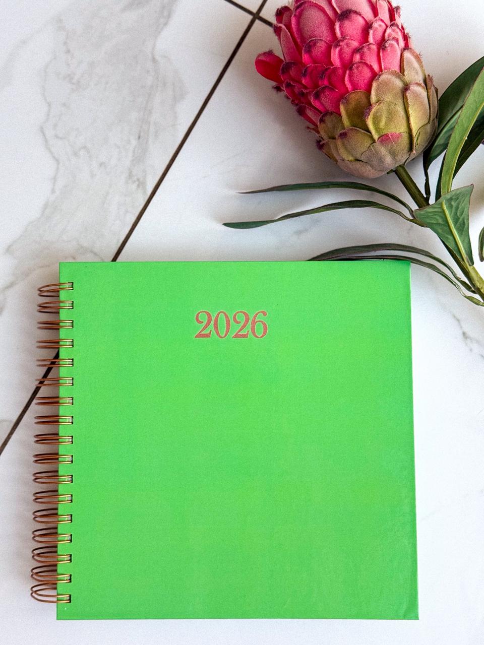 "Full color 2026 planner with monthly tab dividers"