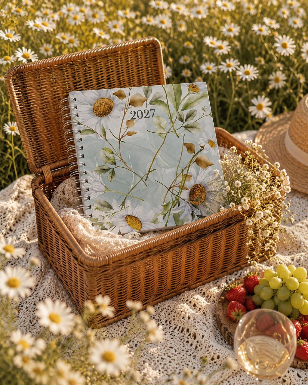 2027 Classic Daisy Floral Diary