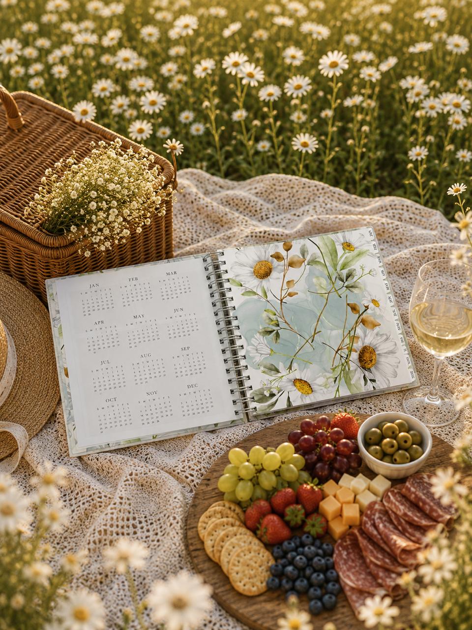 2027 Classic Daisy Floral Diary