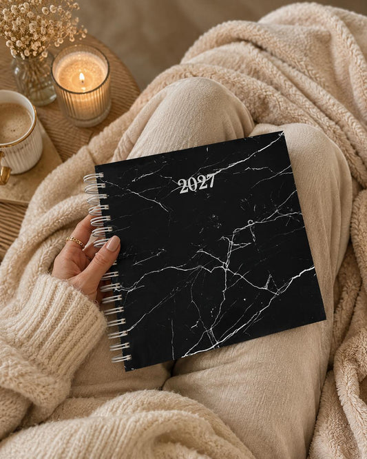 2027 Classic Marble Black Diary