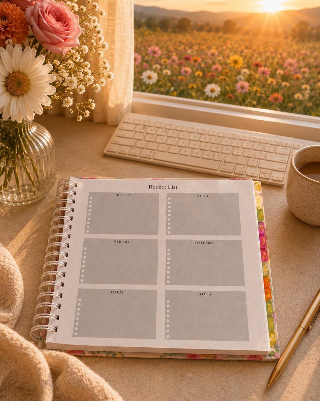 Classic 2027 Bee Floral Diary
