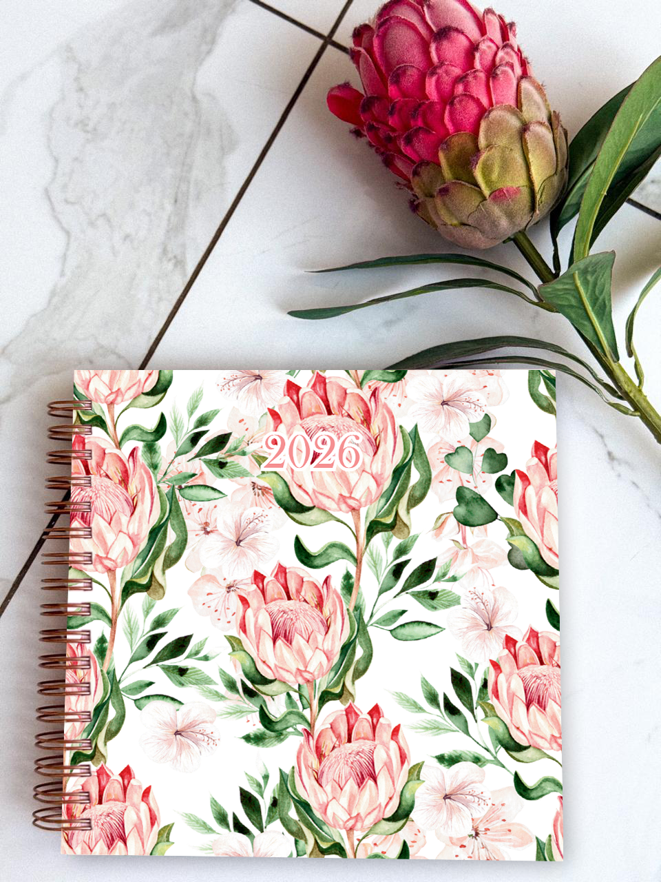 Elegant hardcover diary in one of 5 cover designs"